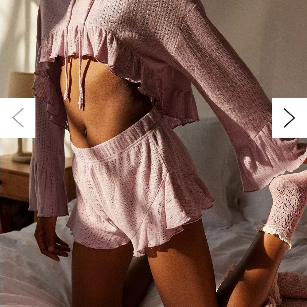 Urban Outfitters Out From Under Lizzie Ruffle Shorts
